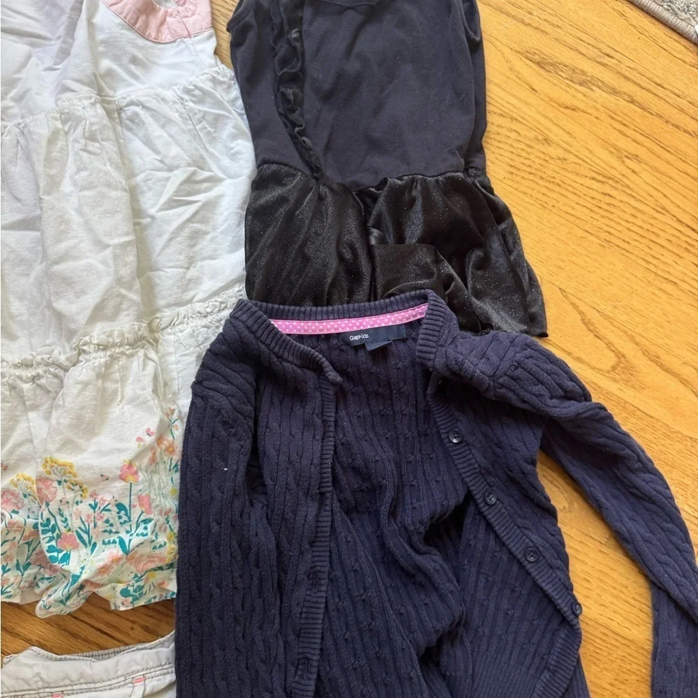 Girls' Clothing Bundle with Dresses and Sweaters size 6